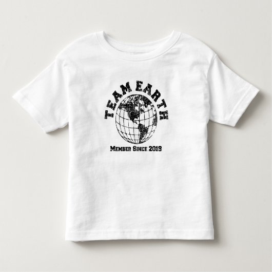 Team Earth Lid sinds 2019 Kinder T-shirt (Voorkant)