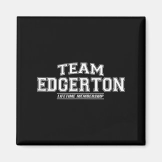 Team Edgerton _ Trots Familie Achternaam Magneet