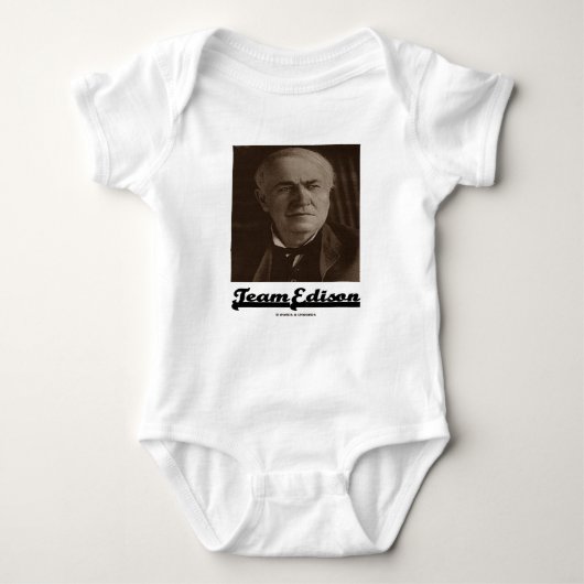 Team Edison (Thomas Alva Edison) Romper (Voorkant)