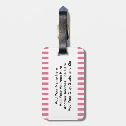 Team Eindeloze Ice Cream-Bagagelabel Bagagelabel (Achterkant verticaal)