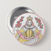 Team Elizabeth Ronde Button 7,6 Cm (Voorkant /achterkant)