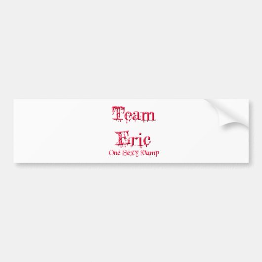 Team Eric Bumpersticker (Voorkant)