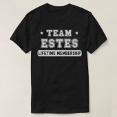 Team Estes levenslange lidmaatschap Funny Family L T-shirt (Design voorkant)