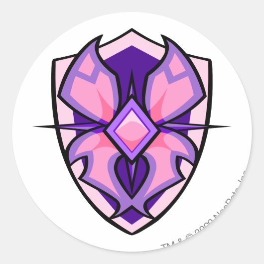 Team Faerieland Logo Ronde Sticker (Voorkant)