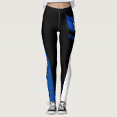 Team & Fan Royal Blue/Black/White Mascot Leggings (Voorkant)