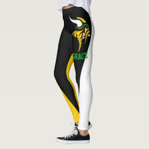 Team & Fan Zwart/Groen/Goud/Wit Mascotte Leggings