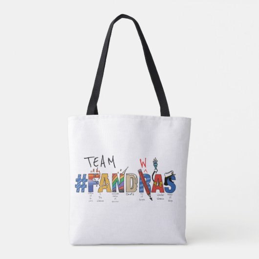 Team Fandras Canvas tas (Achterkant)