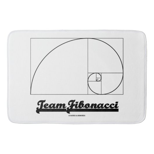 Team Fibonacci (Fibonacci Spiral) Badmat (Voorkant)