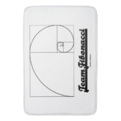 Team Fibonacci (Fibonacci Spiral) Badmat (Voorkant Verticaal)