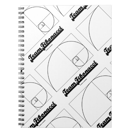 Team Fibonacci (Fibonacci Spiral) Notitieboek (Voorkant)