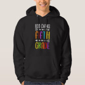Team Fifth Grade 5th Grade 100 Days Of School Back Hoodie (Voorkant)