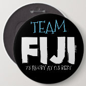 TEAM FIJI-toets Ronde Button 6,0 Cm (Voorkant /achterkant)