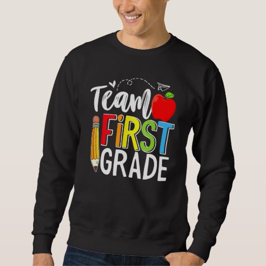 Team First Grade Shirt Teacher Student Kids Back T (Voorkant)