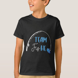 Team Fish He Shirt Vissen Geslacht Reveal Feest Aa