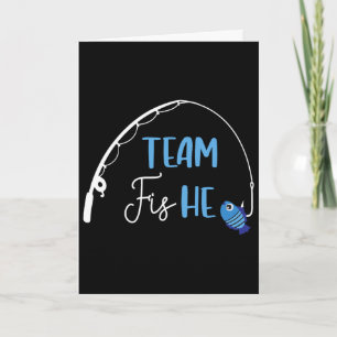Team Fish He Shirt Vissen Geslacht Reveal Feest Aa Kaart