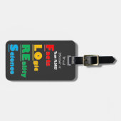 Team FLORES - Feiten, Logica, Realiteit, Wetenscha Bagagelabel (Voorkant horizontaal)