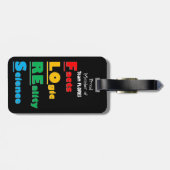 Team FLORES - Feiten, Logica, Realiteit, Wetenscha Bagagelabel (Achterkant horizontaal)