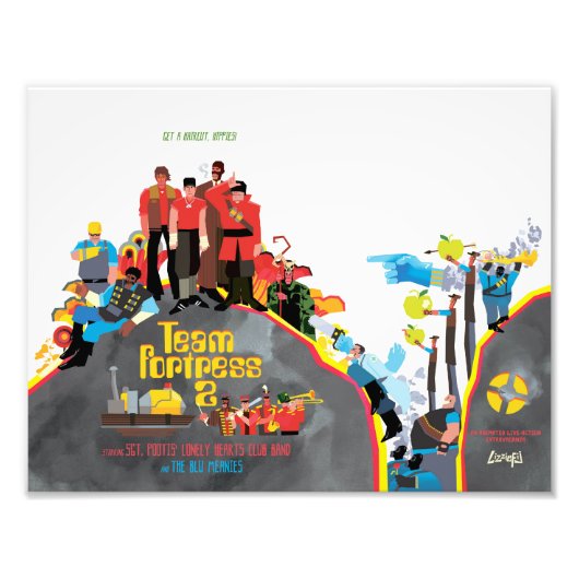 Team Fortress Sergeant Pootis kunstdruk Foto Afdruk (Voorkant)