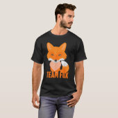 Team Fox Cool Funny I Heart Foxes Gift T-shirt (Voorkant volledig)