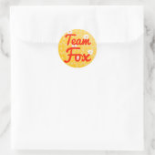 Team Fox Ronde Sticker (Tas)