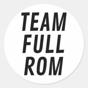 Team Full Rom Fitness Bodybuilding Gym Ronde Sticker