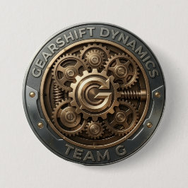 Team G – Gearshift Dynamics Emblem | High Performa Ronde Button 7,6 Cm