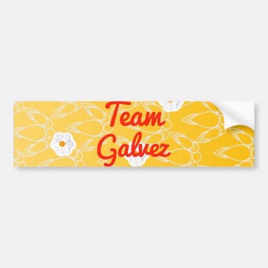 Team Galvez Bumpersticker (Voorkant)