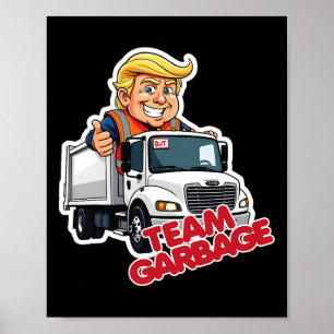 Team Garbyge 2025 presidentsverkiezing Schattige T Poster