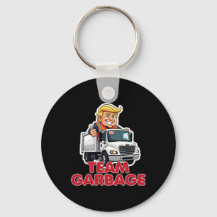 Team Garbyge Donald Trump 2025 Verkiezing Grappig Sleutelhanger