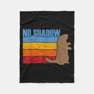 Team Geen Schaduw Groundhog - Vintage Retro Ground Fleece Deken