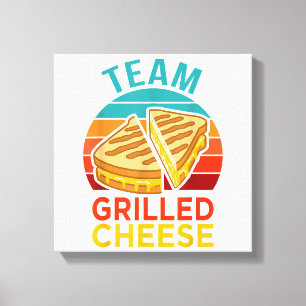 Team Gegrilde Kaas Grappige Sandwichliefhebber Gra Canvas Afdruk