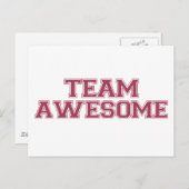 Team Geweldige Briefkaart (Voorkant / Achterkant)