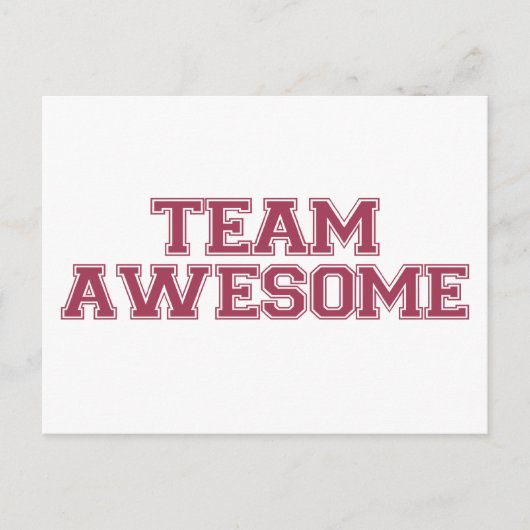 Team Geweldige Briefkaart (Voorkant)