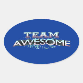 Team Geweldige Ovale Sticker