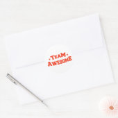 Team Geweldige Ronde Sticker (Envelop)
