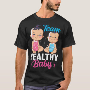 Team Gezondheid Baby Geslacht Aankondiging Zwanger T-shirt