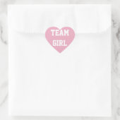 TEAM GIRL Baby onthult Sticker, Baby shower Hart Sticker (Tas)