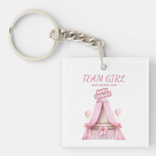 Team Girl Baby shower 2025 Familie Outfit Sleutelhanger