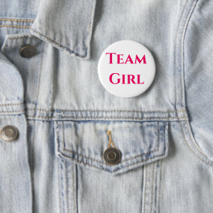 Team Girl Gender onthullen Button