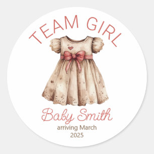 Team Girl gender onthult de sticker van Christmas 