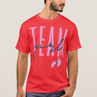 Team Girl Gender Reveal Baby Shower Pink or Blue  T-shirt