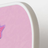 Team Girl met Baby Rattle Gender onthulling Pickleball Paddle (Links Detail)