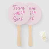 Team Girl met Rattle Handwaaier (Voorkant en achterkant)