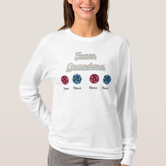 Team Grandma Gepersonaliseerd T-Shirt Sjabloon (Voorkant)