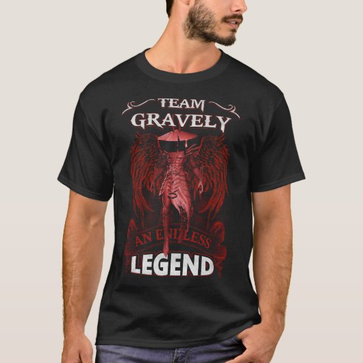 Team GRAVELY - Een eindeloze LEGEND T-shirt (Voorkant)
