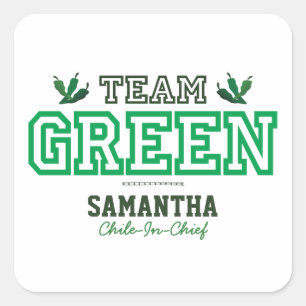 TEAM GREEN Member Vierkante Sticker