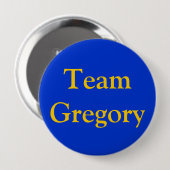 Team Gregory Ronde Button 4,0 Cm (Voorkant /achterkant)