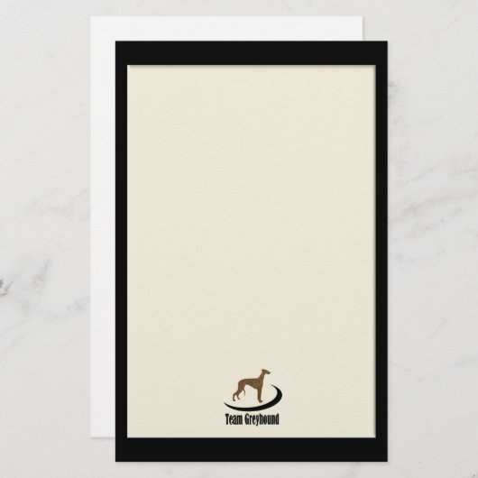 Team Greyhound Briefpapier (Voorkant / Achterkant)