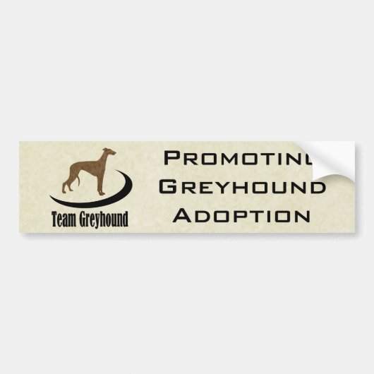 Team Greyhound  Bumpersticker (Voorkant)