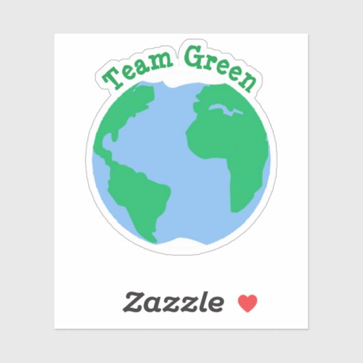 Team Groene Aarde Sticker (Vel)